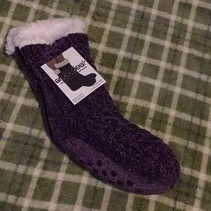 NWT fuzzy slipper socks